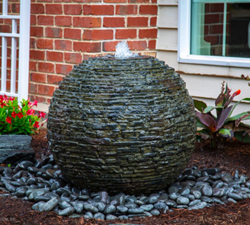 Stacked Slate Sphere