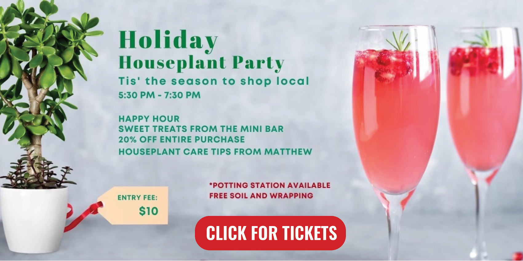 Holiday Houseplant Party Tickets