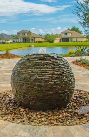 stacked slate sphere