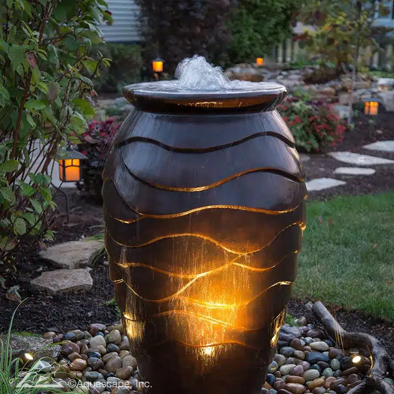 scalloped urn lights